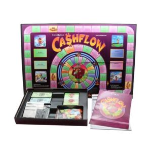 CashFlow 101 társasjáték, ajándék Kiyosaki könyvekkel- antikvár – újszerű, használatmentes