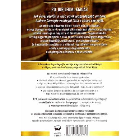 Napoleon Hill - Gondolkozz és gazdagodj! 20. jubileumi kiadás - Image 2